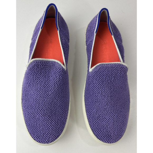 Rothy’s The Original Slip On Amethyst Terry Purple Knit Sneaker Size 7 Shoes - Picture 5 of 14
